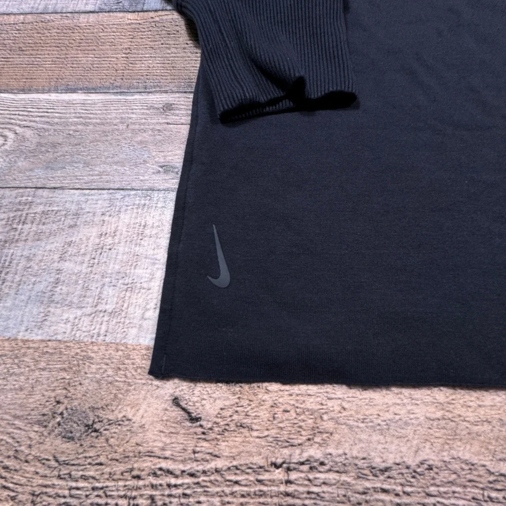 Nike‎ Women Sweatshirt Yoga Dri-FIT V-Neck Pullover Black Medium